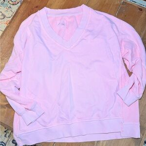 Aerie Pink V-Neck Women's Sweater